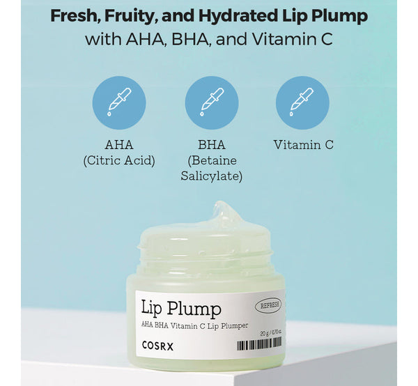 COSRX Lip Plump Refresh AHA BHA Vitamin C Lip Plumper Glam Raider