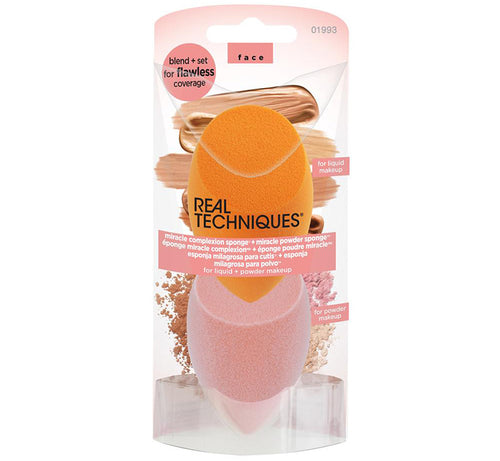 REAL TECHNIQUES MIRACLE COMPLEXION & MIRACLE POWDER SPONGE DUO Glam Raider