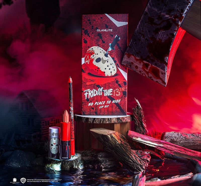 FRIDAY THE 13TH x GLAMLITE NO PLACE TO HIDE LIP KIT