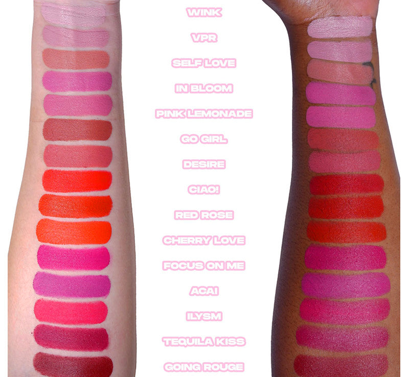 CUPID CASE LIP PALETTE & LIP BRUSH SET - ROSE GARDEN