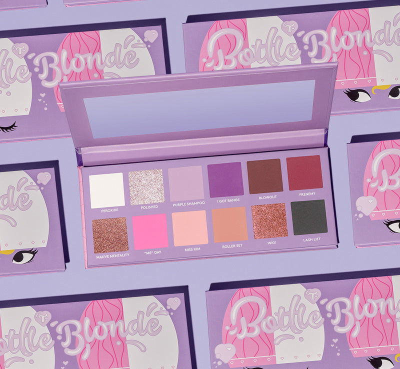 Trixie Cosmetics Bottle Blonde Eyeshadow Palette Glam Raider