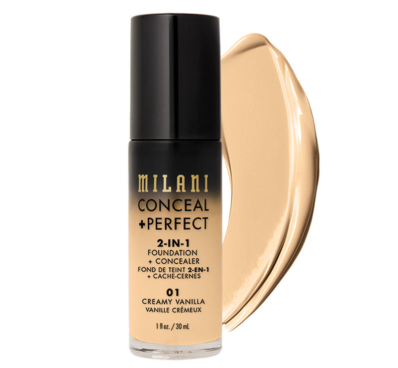 MILANI CONCEAL + PERFECT 2-IN-1 FOUNDATION - CREAMY VANILLA Glam Raider