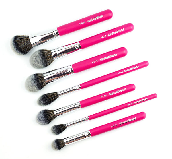 Peaches & Cream Essential Face 7 Piece Brush Set Glam Raider