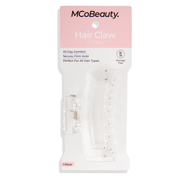 LARGE HAIR CLAW - CLEAR