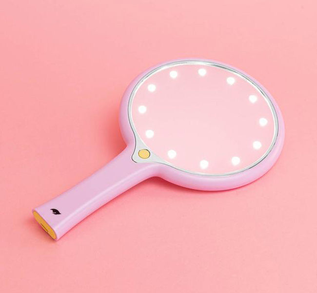 KimChi Chic Lavender Handheld LED Mirror Glam Raider