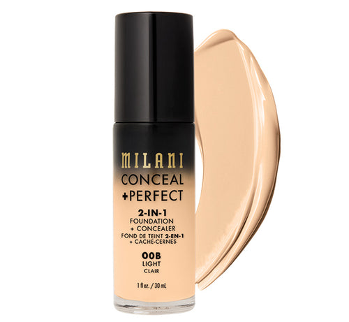 MILANI CONCEAL + PERFECT 2-IN-1 FOUNDATION - LIGHT Glam Raider