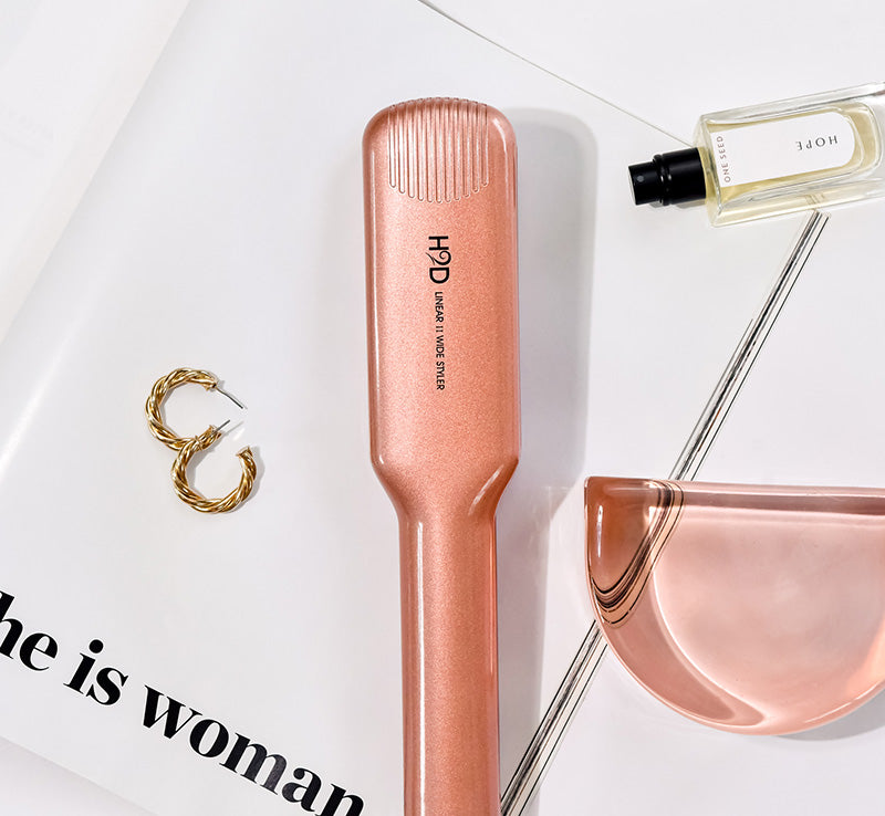 LINEAR 11 ROSE GOLD WIDE HAIR STRAIGHTENER