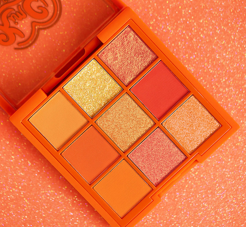 Red and orange 2025 eyeshadow palette