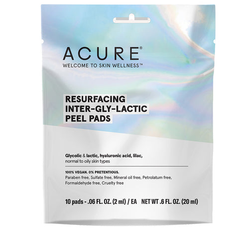 ACURE RESURFACING INTER-GLY-LACTIC PEEL PADS Glam Raider