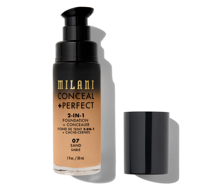 MILANI CONCEAL + PERFECT 2-IN-1 FOUNDATION - SAND Glam Raider